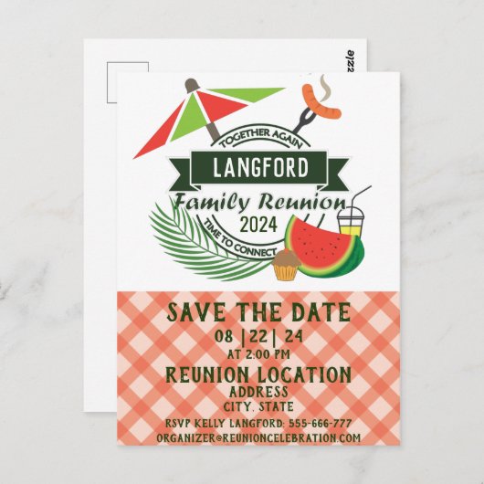 Gezinshereniging Briefkaart (Voorkant / Achterkant)