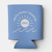 Gezinshereniging - Buiten - Zon bij Beach of Lake  Blikjeskoeler (Achterkant)