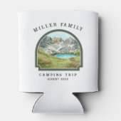 Gezinshereniging Camping Road Trip Personated Blikjeskoeler (Achterkant)