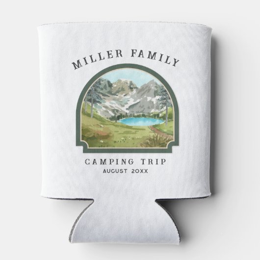 Gezinshereniging Camping Road Trip Personated Blikjeskoeler (Achterkant)