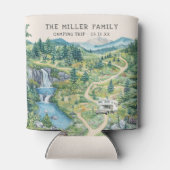 Gezinshereniging Camping Road Trip Personated Blikjeskoeler (Achterkant)