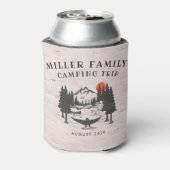 Gezinshereniging Camping Road Trip Personated Blikjeskoeler (Blikje Achterkant)