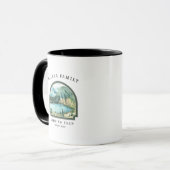 Gezinshereniging Camping Road Trip Personated Mug Mok (Voorkant links)
