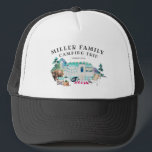 Gezinshereniging Camping Road Trip Personated Trucker Pet<br><div class="desc">Met een kampscène om aan de bijtende charme toe te voegen. Verander de Naam en de Datum van de Familie om het uw eigen douaneontwerp te maken. Dit ontwerp zal nooit uit stijl verdwijnen. Ideaal voor familiefoto's, reünpartijen, wegreizen en nog veel meer. Voeg uw douanetekst aan dit ontwerp toe door...</div>