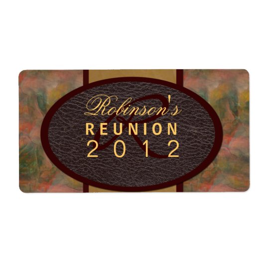 Gezinshereniging Etiket (Voorkant)