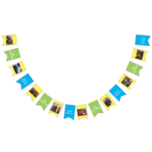 Gezinshereniging | Familiefoto's en naam op maat Vlaggetjes (Alle)