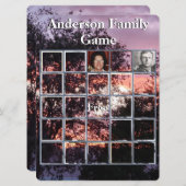 Gezinshereniging Foto Game Paarse Sunset and Trees (Voorkant / Achterkant)