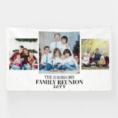 Gezinshereniging Fotocollage grote aangepaste bann Spandoek (Horizontaal)