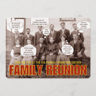 Gezinshereniging   Funny Ancestral-foto Kaart