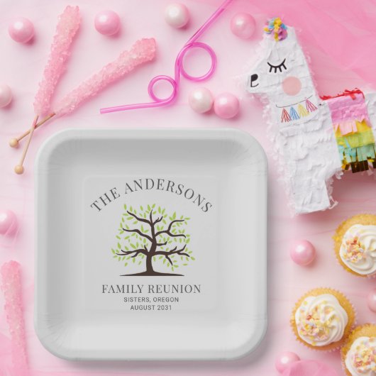 Gezinshereniging Genalogon Aangepast overzicht Papieren Bordje (Feest)