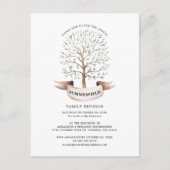 Gezinshereniging Genalogon Boom Partij Uitnodiging Briefkaart (Voorkant)