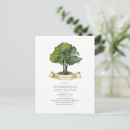 Gezinshereniging Genalogusboom Jaarlijks behalve d Aankondigingskaart (Staand voorkant)