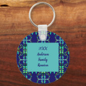 Gezinshereniging Geometrische Stropdas-kleurstof Y Sleutelhanger (Voorkant)