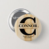 Gezinshereniging | Gepersonaliseerd Ronde Button 5,7 Cm (Voorkant /achterkant)