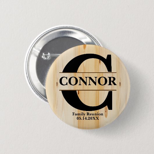 Gezinshereniging | Gepersonaliseerd Ronde Button 5,7 Cm (Voorkant /achterkant)