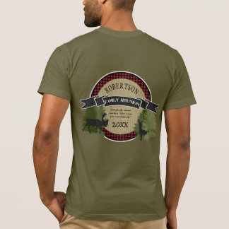 Gezinshereniging gepersonaliseerde naam herten ela t-shirt