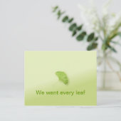 Gezinshereniging Gingko Leaf Uitnodiging Briefkaart (Staand voorkant)