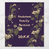 Gezinshereniging Grafiek Vin Grote Gebeurtenis Wijn Etiket (Enkel label)