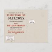 Gezinshereniging | Grappig oude tijdfoto Briefkaart (Achterkant)