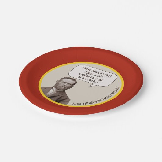 gezinshereniging | Grappige oude foto op maat Papieren Bordje (Gekanteld)