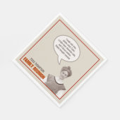 gezinshereniging | Grappige oude foto Servet (Hoek)