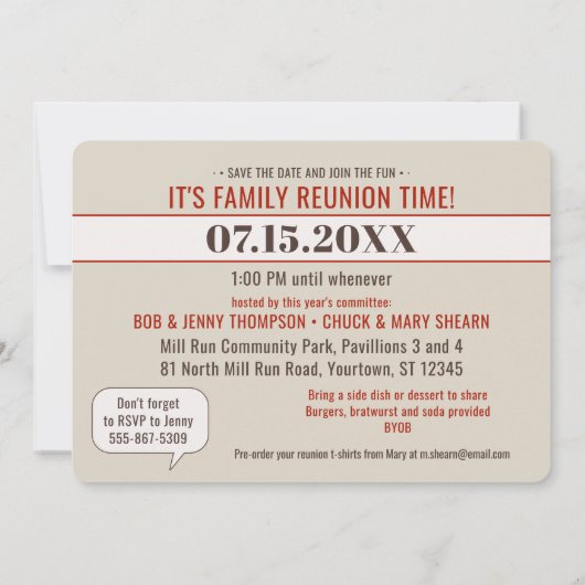 gezinshereniging | Grappige voorouderlijke foto Kaart (Achterkant)