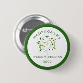 Gezinshereniging - Groen Gepersonaliseerd overzich Ronde Button 5,7 Cm (Voorkant /achterkant)