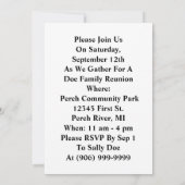 Gezinshereniging Happy Homemaker Uitnodiging (Achterkant)