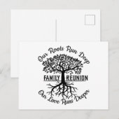 Gezinshereniging - Heart Roots Briefkaart (Voorkant / Achterkant)