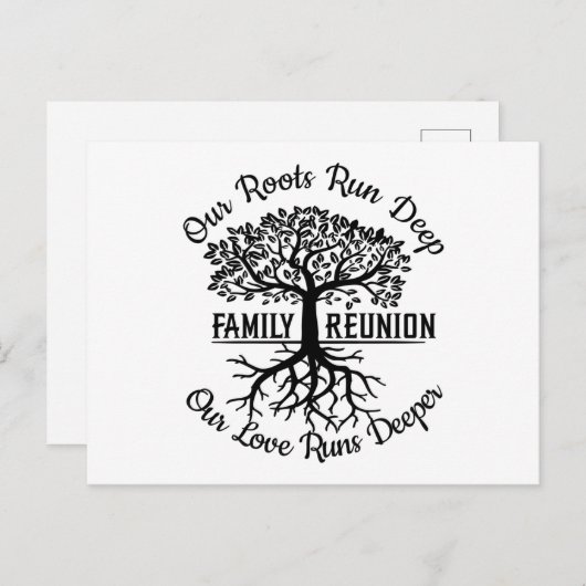 Gezinshereniging - Heart Roots Briefkaart (Voorkant / Achterkant)