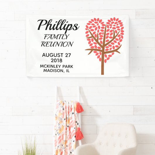 Gezinshereniging - Heart Tree Spandoek (Insitu)