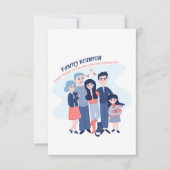 gezinshereniging het leven begint met liefde en ei kaart (Voorkant)