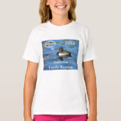 Gezinshereniging Humoureus Duck op Lake Event T-shirt (Voorkant)