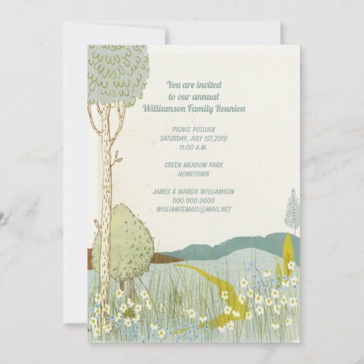 Gezinshereniging in bergen kaart (Achterkant)