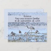 Gezinshereniging in het Spaans Aankondigingskaart (Voorkant / Achterkant)