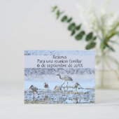 Gezinshereniging in het Spaans Aankondigingskaart (Staand voorkant)