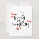 gezinshereniging is alles bedankkaart (Voorkant)