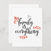 gezinshereniging is alles bedankkaart (Voorkant / Achterkant)