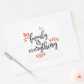 gezinshereniging is alles vierkante sticker (Envelop)