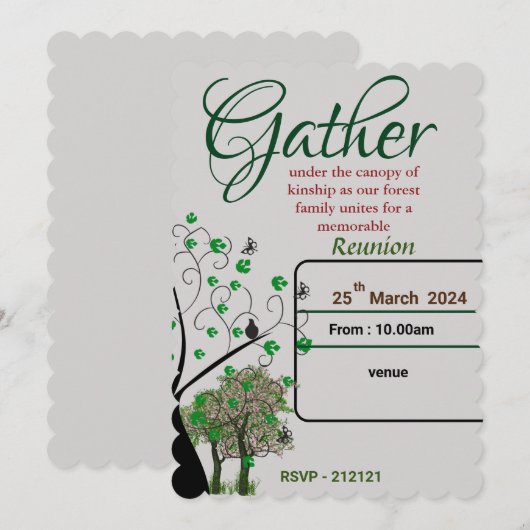 Gezinshereniging Kaart (Voorkant / Achterkant)