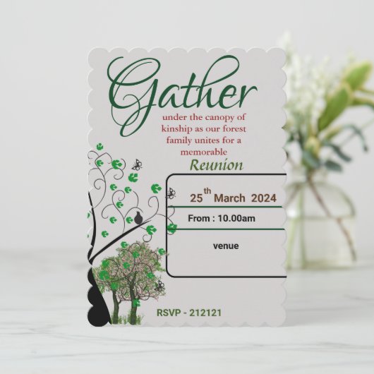 Gezinshereniging Kaart (Staand voorkant)