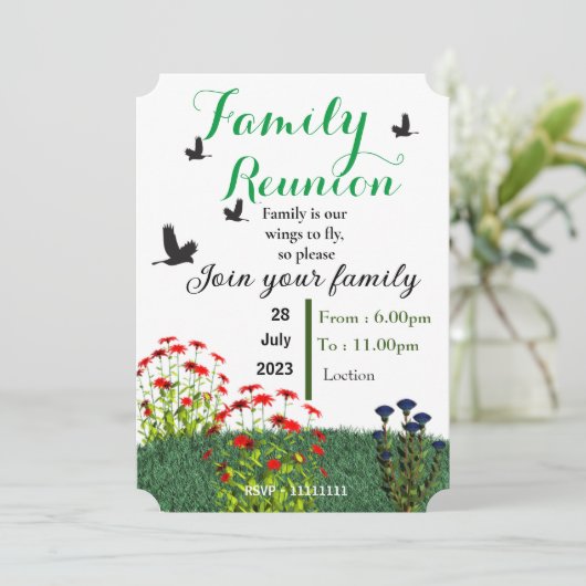 Gezinshereniging Kaart (Staand voorkant)