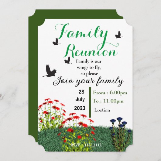 Gezinshereniging Kaart (Voorkant / Achterkant)