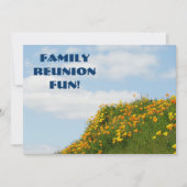 Gezinshereniging. Kaarten van uitnodigingen (Voorkant)