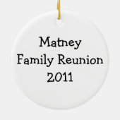 Gezinshereniging Keramisch Ornament (Achterkant)