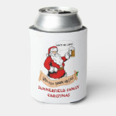 Gezinshereniging kerstfeest Funny Matching Holiday Blikjeskoeler (Blikje Achterkant)