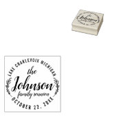 Gezinshereniging Logo ontwerp Robuuste buitenshuis Rubberstempel (Gestempeld)