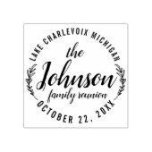 Gezinshereniging Logo ontwerp Robuuste buitenshuis Rubberstempel (Afrduk)