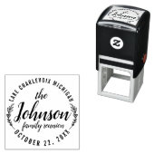 Gezinshereniging Logo ontwerp Robuuste buitenshuis Zelfinktende Stempel (In situ)