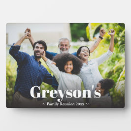 Gezinshereniging memorabilia fotoplaat